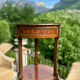 Small side table in precious wood marquetry in the Louis XV style.