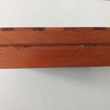 1970 vintage walnut branding cigar box