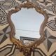 Louis XV style baroque gilded wood mirror (72x41 cm)