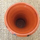 Glazed terracotta vase