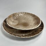 Sarreguemines Fish Service for 8 people (Flat + Soup Plates, Main Course)