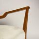 Paire de fauteuils organiques en velours et bois dans le style de Gio Ponti, années 50