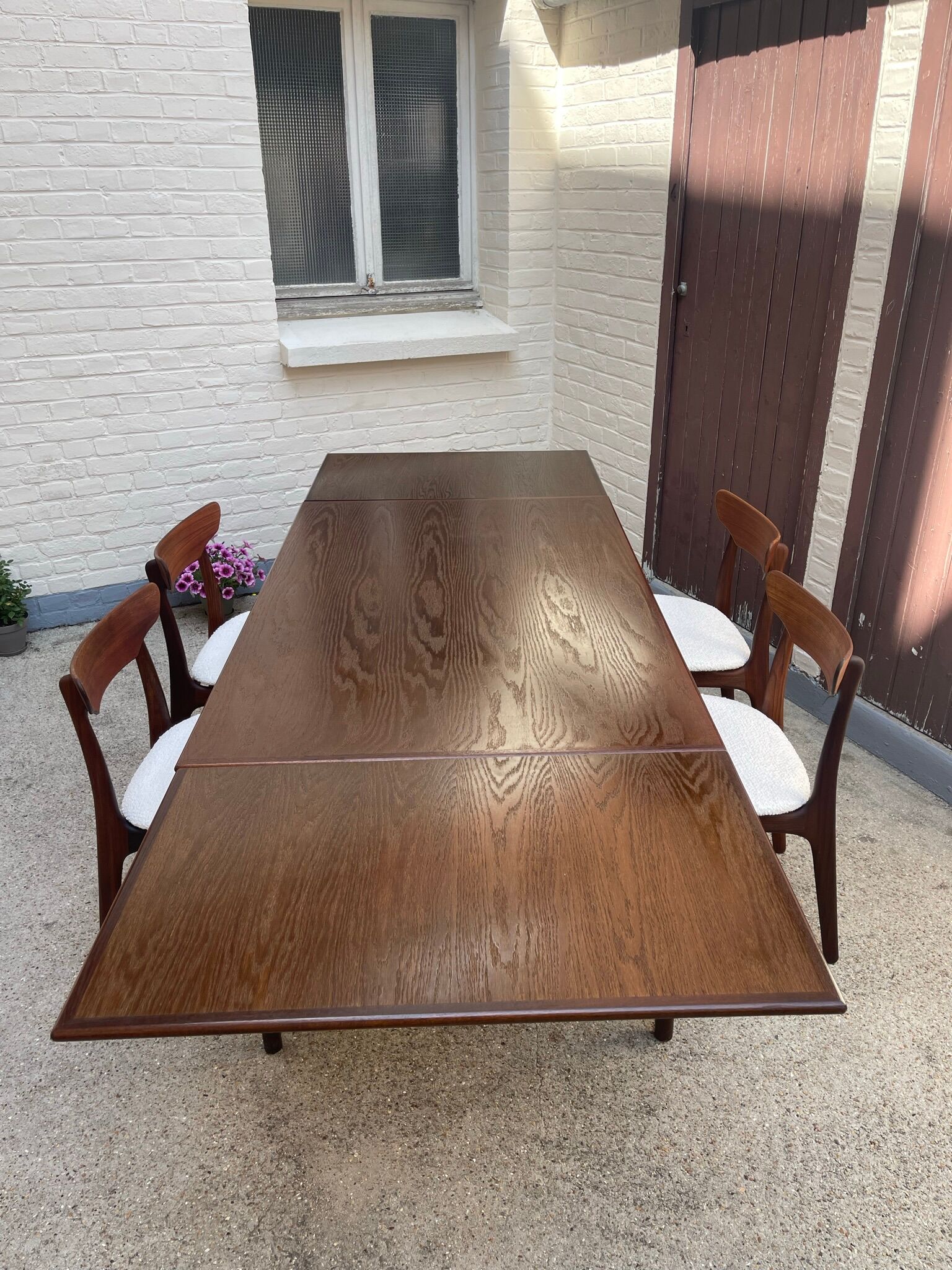 Teak dining table