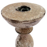 Pair of wooden candlesticks