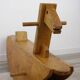 50s wooden rocking horse
