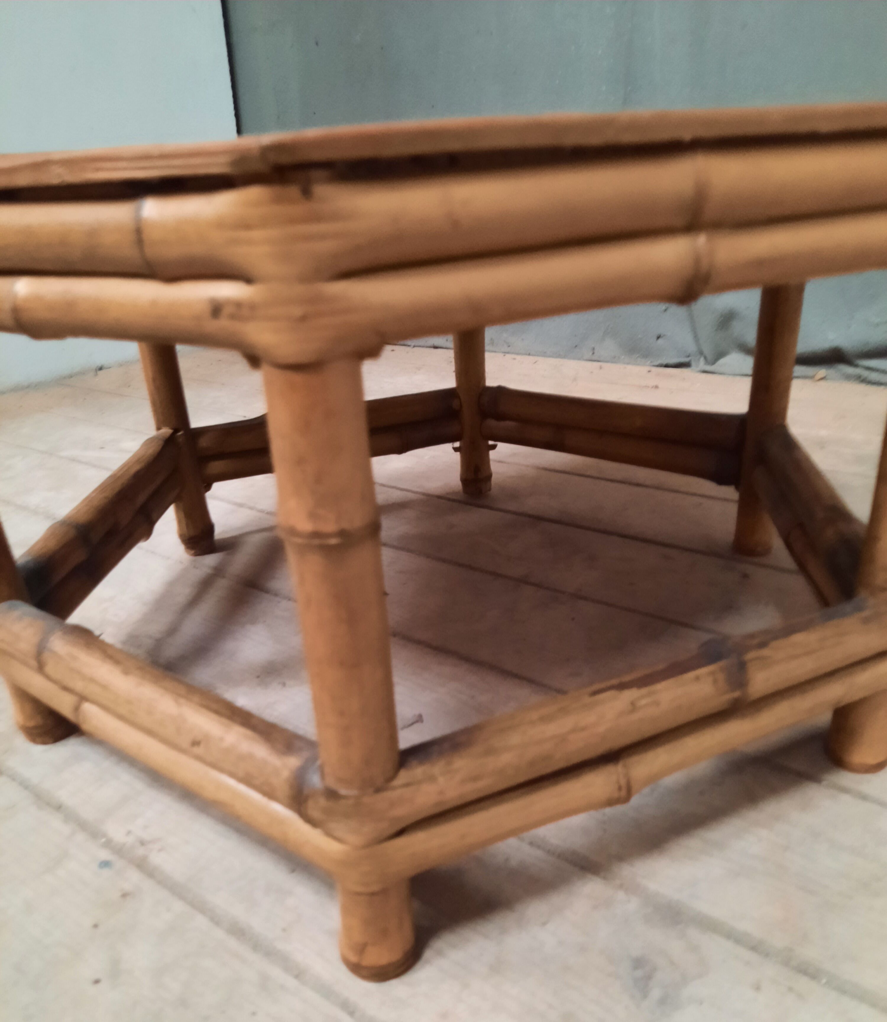Small bamboo coffee table