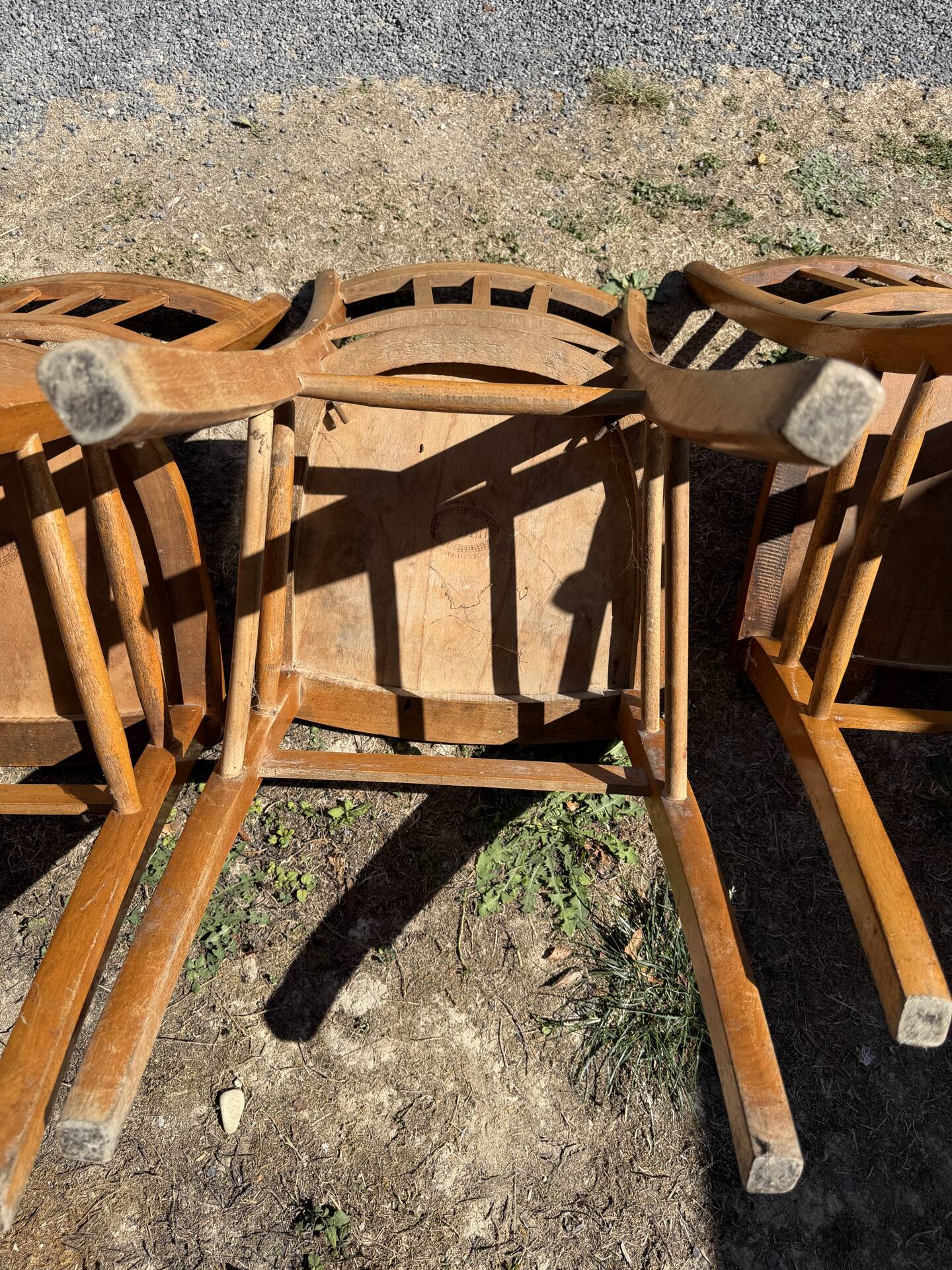 Set of 6 vintage Luterma bistro chairs