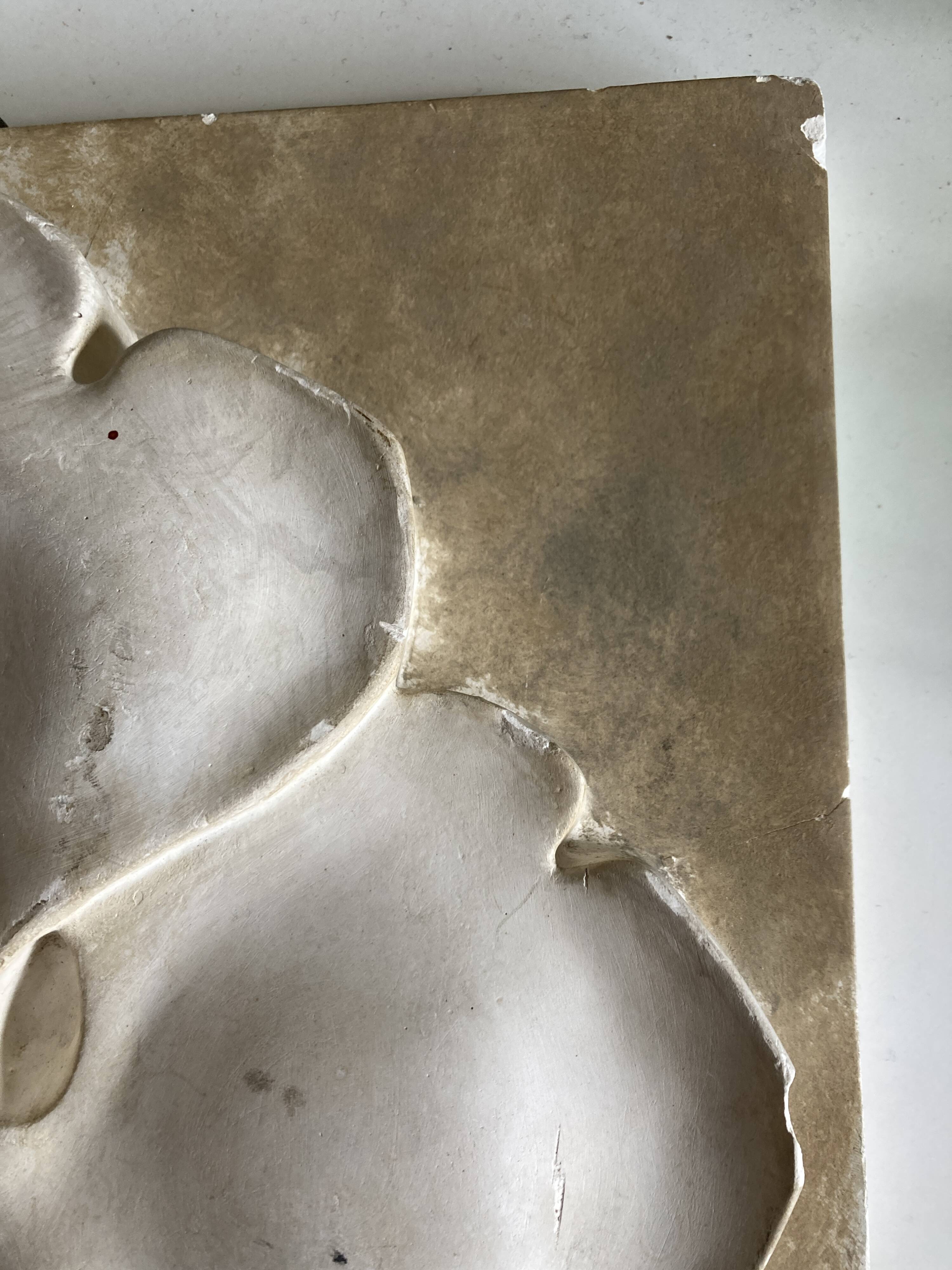Gothic Trefoil High Relief Wall Plaster Work Proof 1980