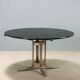 Vintage Formanova table in metal and glass, design by G. Moscatelli.