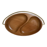 Empty wooden yin and yang pocket
