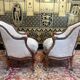 Pair of armchairs - Louis XV style shepherdesses