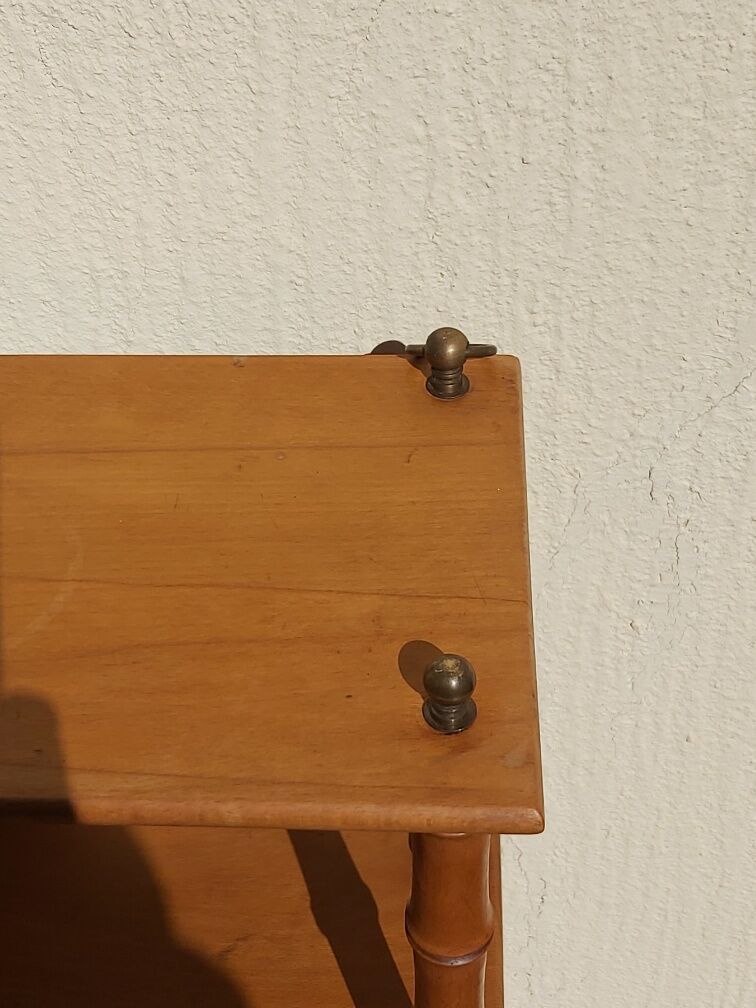 Vintage bamboo wood shelf