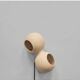 Table lamp or wall lamp in sand color made of ceramic, contemporary work.