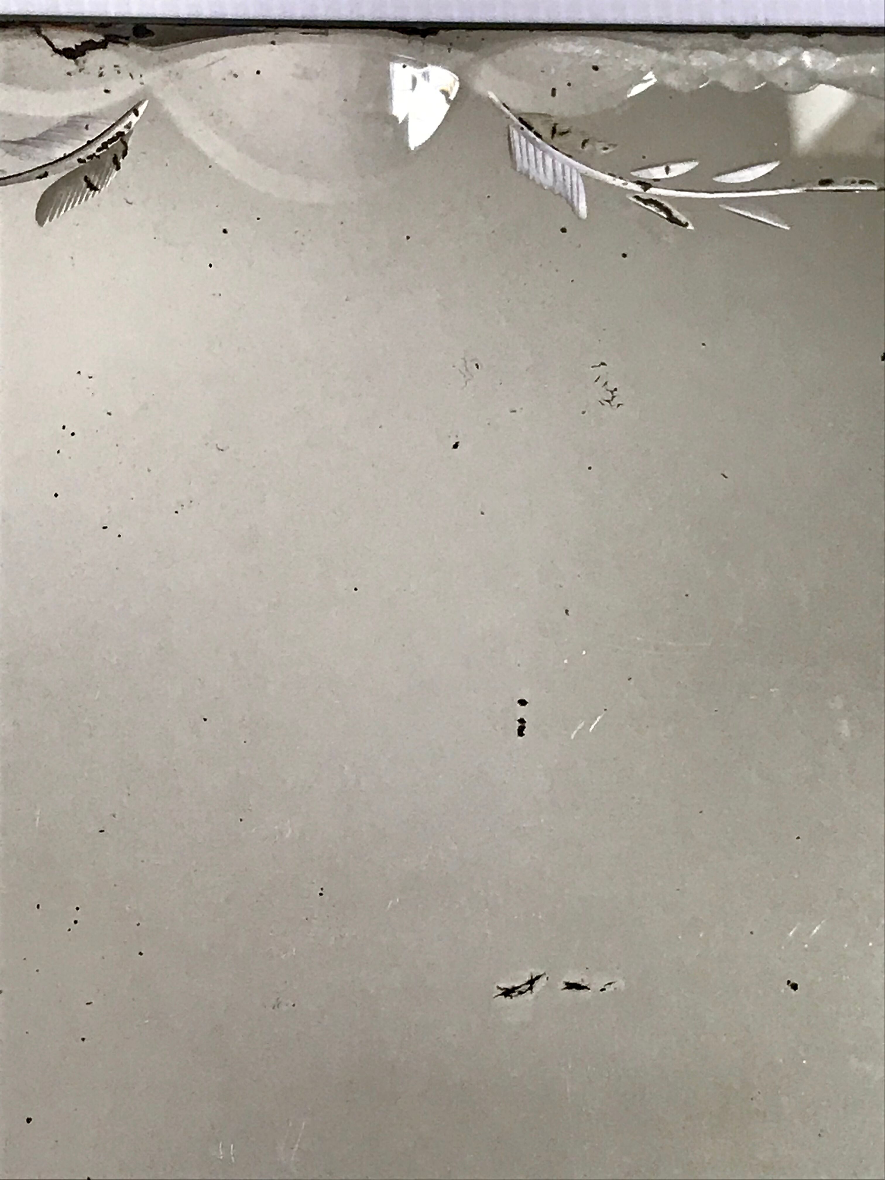 Mirror beveled and serious vintage 30 X 24cm