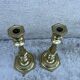 Pair of candlesticks, antique solid brass candlestick