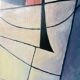 Vintage abstract painting, signed, circa 70's/80's