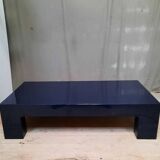 Blue lacquered coffee table