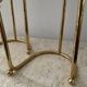 Duo of modernist brass candlesticks