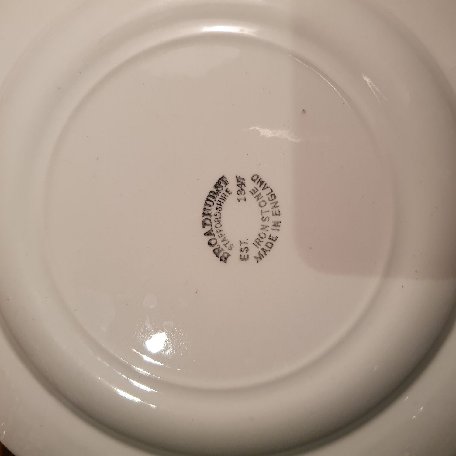 9 English faience plates Broadhurst Staffordshire