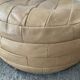 Patchwork ottoman in leather 70s