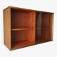 Enfilade wall vitrine in veneered teak from the 1960s.