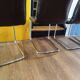 4 vintage 70s design chairs, Bauhaus/Breuer style