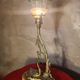 bronze lamp with marble, beautiful work by a bronzier, 1910 at 40 and fine tulip