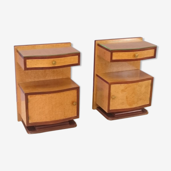 Pair of Art Deco bedsides