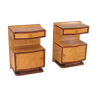 Pair of Art Deco bedsides