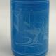 Ensemble de 3 bouteilles design bleu par Salvador Dali Rosso Antico 1970