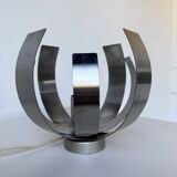 Oxar space age chrome flower wall light