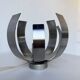 Oxar space age chrome flower wall light