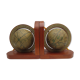 Pair of world bookends
