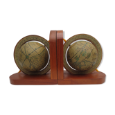 Pair of world bookends