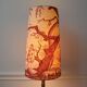Red toile de Jouy lampshade, Diana the Huntress Greek goddess