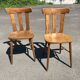 2 chaises bistrot vintage avec estampillées