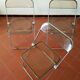 Trio of chairs folded Castelli design Giancarlo company