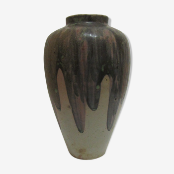 Vase Grebert céramique du beauvaisie signé c Grebert