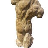 Roman torso in stone anatomical model ecorche