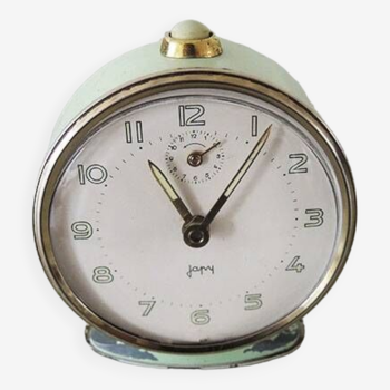Old Japy Pistachio Alarm Clock - Made in France