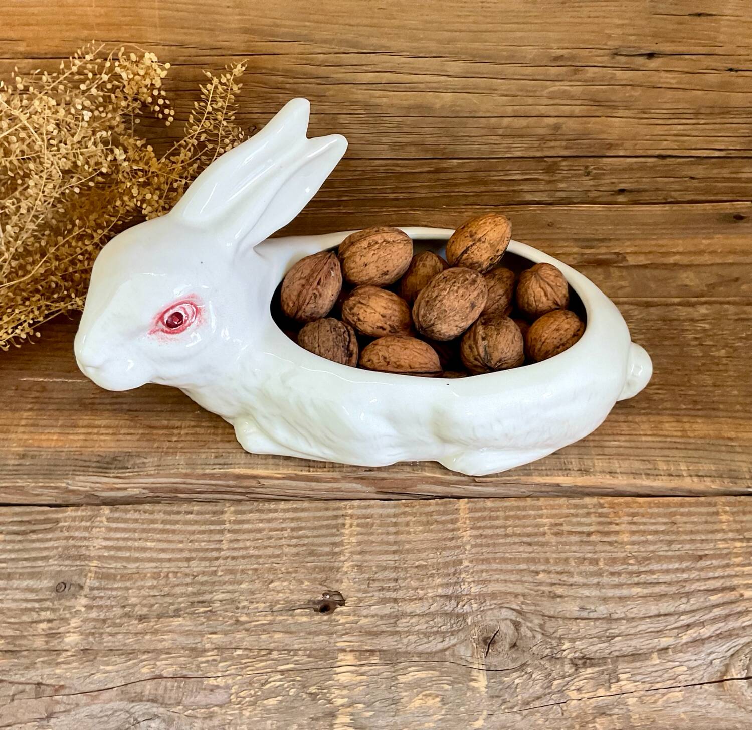 Vintage white rabbit terrine