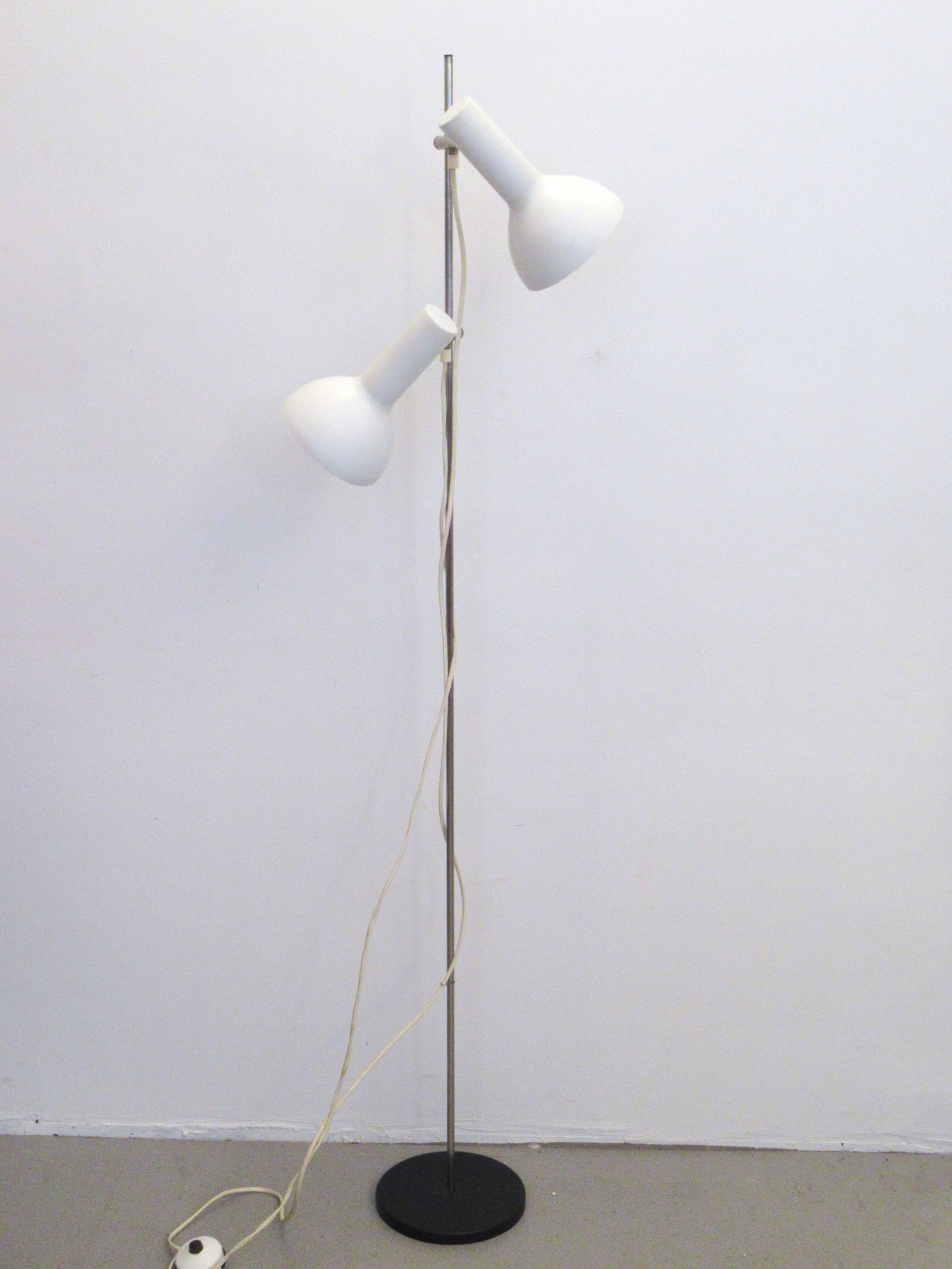 1960s Scandinavian floor lamp with 2 spots