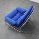 Chrome Tubular Frame Lounge Chair, 1970s