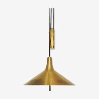 Mid Century Modern Fusijama brass pendant lamp by Th. Valentier
