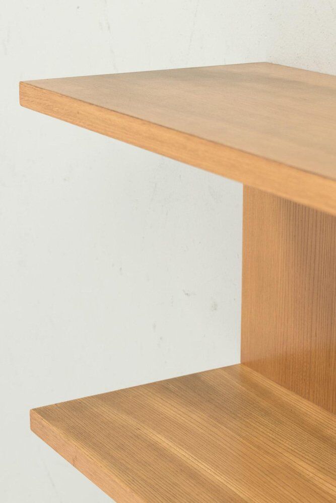 Blonde Wood Veneer Wall Shelf