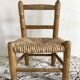 Chaise enfant en bois et paille