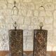 Pair of Brutalist table lamps by Irv Bramberg, 1960s