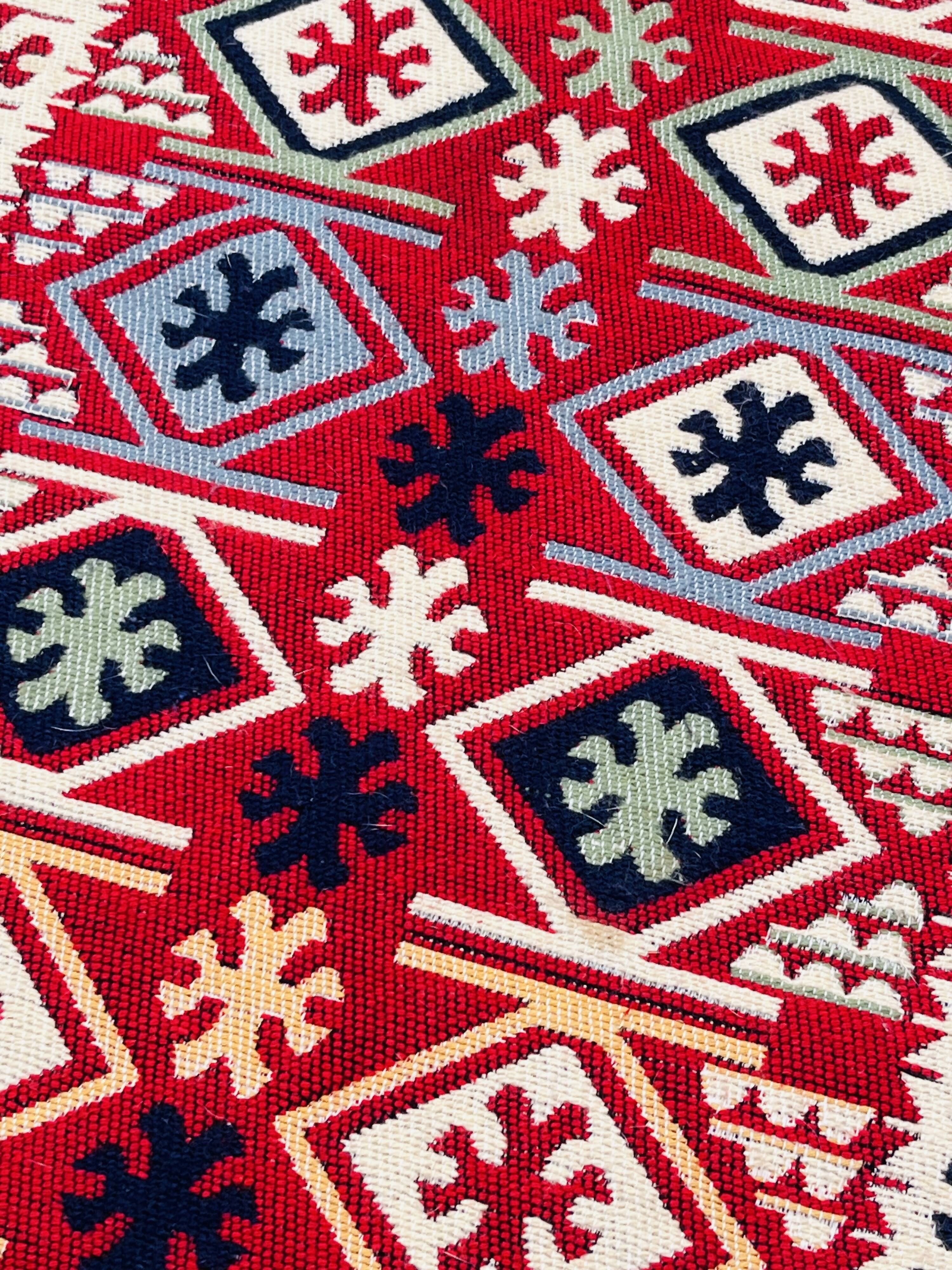 Reversible vintage rug