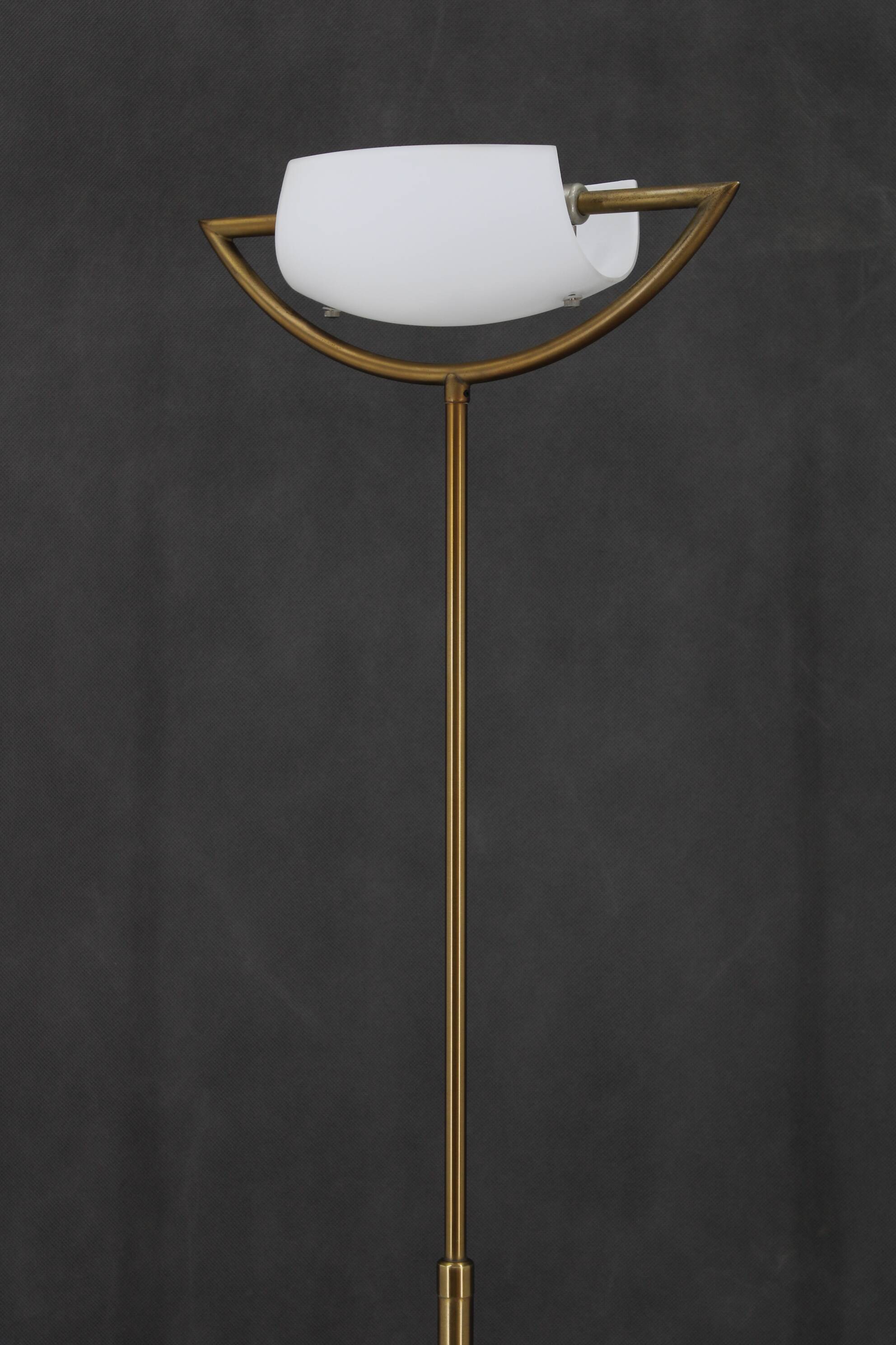 1980 Italian Halogen Brass Floor Lamp
