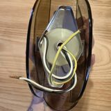 Stunning smoked glass wall sconces from the 1970s.